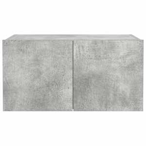 Nástěnná TV skříňka s LED osvětlením betonově šedá 60x35x31 cm - obrázek 9