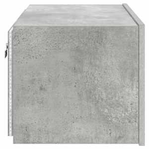 Nástěnná TV skříňka s LED osvětlením betonově šedá 60x35x31 cm - obrázek 10