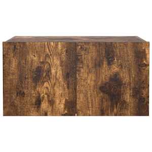 Nástěnná TV skříňka s LED osvětlením kouřový dub 60x35x31 cm - obrázek 8