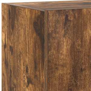 Nástěnná TV skříňka s LED osvětlením kouřový dub 60x35x31 cm - obrázek 11