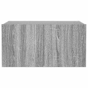 Nástěnná TV skříňka s LED osvětlením šedá sonoma 60x35x31 cm - obrázek 9