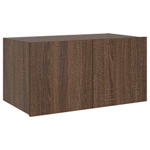 Nástěnná TV skříňka s LED osvětlením hnědý dub 60 x 35 x 31 cm - obrázek 6
