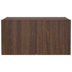 Nástěnná TV skříňka s LED osvětlením hnědý dub 60 x 35 x 31 cm - obrázek 8