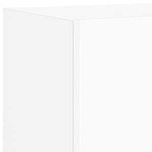 Nástěnná TV skříňka s LED osvětlením bílá 80 x 35 x 31 cm - obrázek 12