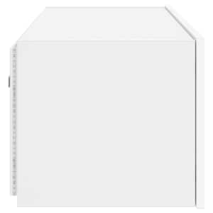 Nástěnná TV skříňka s LED osvětlením bílá 80 x 35 x 31 cm - obrázek 10