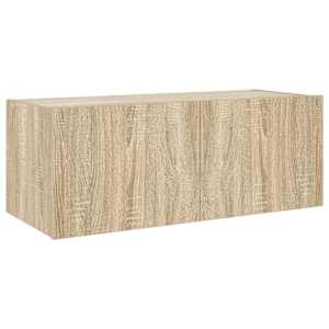 Nástěnná TV skříňka s LED osvětlením dub sonoma 80 x 35 x 31 cm - obrázek 7