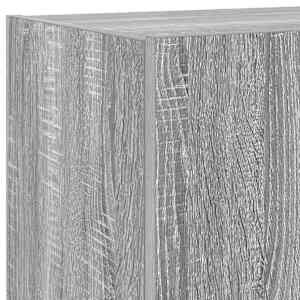 Nástěnná TV skříňka s LED osvětlením šedá sonoma 80x35x31 cm - obrázek 12
