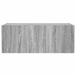 Nástěnná TV skříňka s LED osvětlením šedá sonoma 80x35x31 cm - obrázek 9