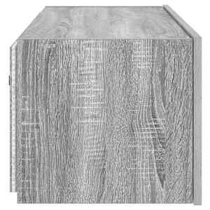 Nástěnná TV skříňka s LED osvětlením šedá sonoma 80x35x31 cm - obrázek 10