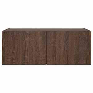 Nástěnná TV skříňka s LED osvětlením hnědý dub 80 x 35 x 31 cm - obrázek 9