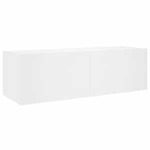 Nástěnná TV skříňka s LED osvětlením bílá 100 x 35 x 31 cm - obrázek 3
