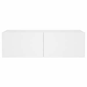 Nástěnná TV skříňka s LED osvětlením bílá 100 x 35 x 31 cm - obrázek 9