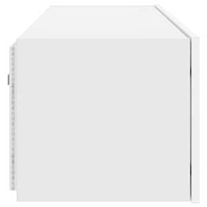 Nástěnná TV skříňka s LED osvětlením bílá 100 x 35 x 31 cm - obrázek 10