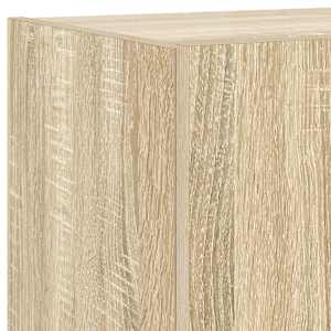 Nástěnná TV skříňka s LED osvětlením dub sonoma 100x35x31 cm - obrázek 12