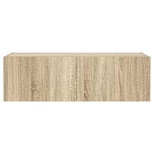 Nástěnná TV skříňka s LED osvětlením dub sonoma 100x35x31 cm - obrázek 9