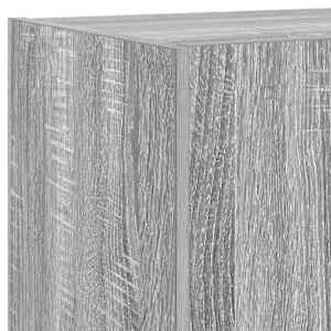 Nástěnná TV skříňka s LED osvětlením šedá sonoma 100x35x31 cm - obrázek 12