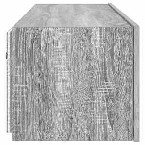Nástěnná TV skříňka s LED osvětlením šedá sonoma 100x35x31 cm - obrázek 10