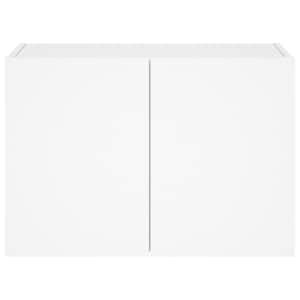 Nástěnná TV skříňka s LED osvětlením bílá 60 x 35 x 41 cm - obrázek 9