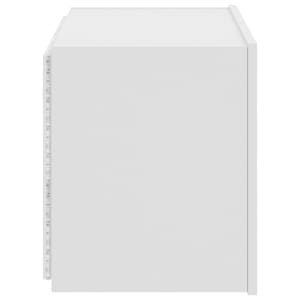 Nástěnná TV skříňka s LED osvětlením bílá 60 x 35 x 41 cm - obrázek 10