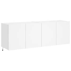 Nástěnné TV skříňky s LED osvětlením 2 ks bílé 60 x 35 x 41 cm - obrázek 3