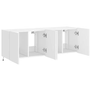 Nástěnné TV skříňky s LED osvětlením 2 ks bílé 60 x 35 x 41 cm - obrázek 8