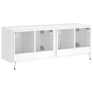 Nástěnné TV skříňky s LED osvětlením 2 ks bílé 60 x 35 x 41 cm - obrázek 11