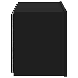 Nástěnná TV skříňka s LED osvětlením černá 60 x 35 x 41 cm - obrázek 10