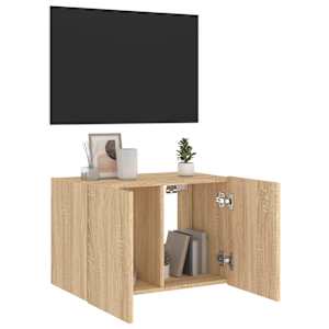 Nástěnná TV skříňka s LED osvětlením dub sonoma 60 x 35 x 41 cm - obrázek 7