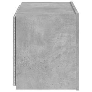 Nástěnná TV skříňka s LED osvětlením betonově šedá 60x35x41 cm - obrázek 9