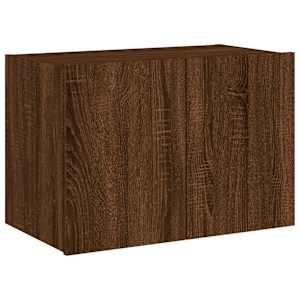 Nástěnná TV skříňka s LED osvětlením hnědý dub 60 x 35 x 41 cm - obrázek 3
