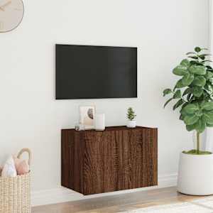 Nástěnná TV skříňka s LED osvětlením hnědý dub 60 x 35 x 41 cm - obrázek 5