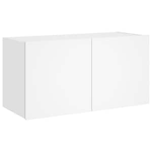 Nástěnná TV skříňka s LED osvětlením bílá 80 x 35 x 41 cm - obrázek 3