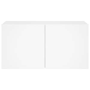Nástěnná TV skříňka s LED osvětlením bílá 80 x 35 x 41 cm - obrázek 9