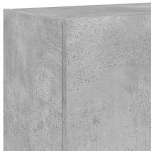 Nástěnná TV skříňka s LED osvětlením betonově šedá 80x35x41 cm - obrázek 12