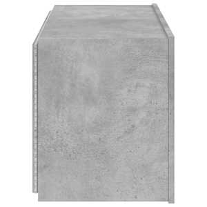 Nástěnná TV skříňka s LED osvětlením betonově šedá 80x35x41 cm - obrázek 10