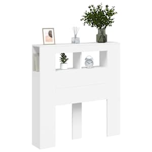 Čelo postele s LED bílé 100 x 18,5 x 103,5 cm kompozitní dřevo - obrázek 12
