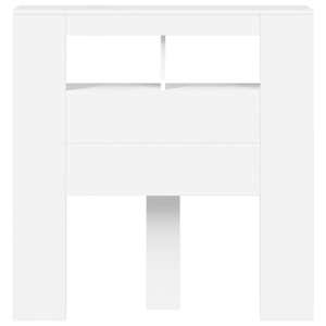 Čelo postele s LED bílé 100 x 18,5 x 103,5 cm kompozitní dřevo - obrázek 5