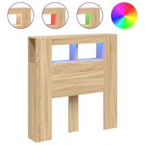 Čelo postele s LED dub sonoma 100 x 18,5 x 103,5 cm kompozit - obrázek 2