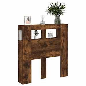 Čelo postele s LED kouřový dub 100 x 18,5 x 103,5 cm kompozit - obrázek 12