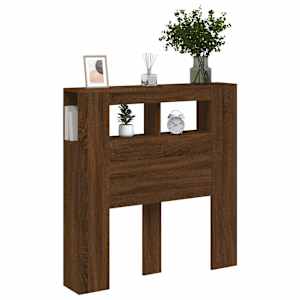 Čelo postele s LED hnědý dub 100x18,5x103,5 cm kompozitní dřevo - obrázek 12