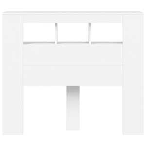 Čelo postele s LED bílé 120 x 18,5 x 103,5 cm kompozitní dřevo - obrázek 5