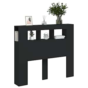 Čelo postele s LED černé 120 x 18,5 x 103,5 cm kompozitní dřevo - obrázek 4