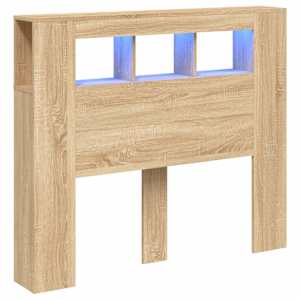 Čelo postele s LED dub sonoma 120 x 18,5 x 103,5 cm kompozit - obrázek 2