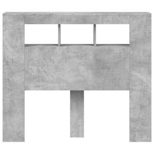 Čelo postele s LED betonově šedé 120 x 18,5 x 103,5 cm kompozit - obrázek 6