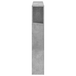 Čelo postele s LED betonově šedé 120 x 18,5 x 103,5 cm kompozit - obrázek 7