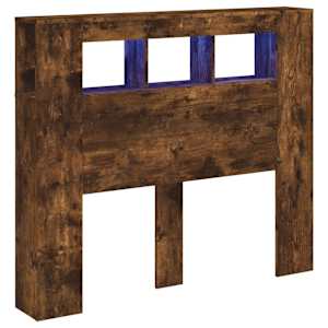 Čelo postele s LED kouřový dub 120 x 18,5 x 103,5 cm kompozit - obrázek 2
