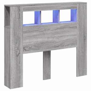 Čelo postele s LED šedé sonoma 120 x 18,5 x 103,5 cm kompozit - obrázek 2