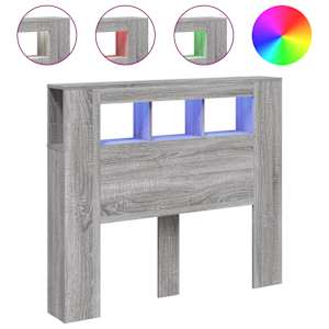 Čelo postele s LED šedé sonoma 120 x 18,5 x 103,5 cm kompozit - obrázek 5