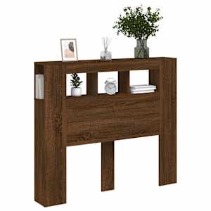 Čelo postele s LED hnědý dub 120x18,5x103,5 cm kompozitní dřevo - obrázek 4