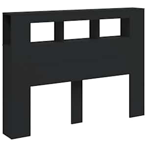 Čelo postele s LED černé 140 x 18,5 x 103,5 cm kompozitní dřevo - obrázek 5